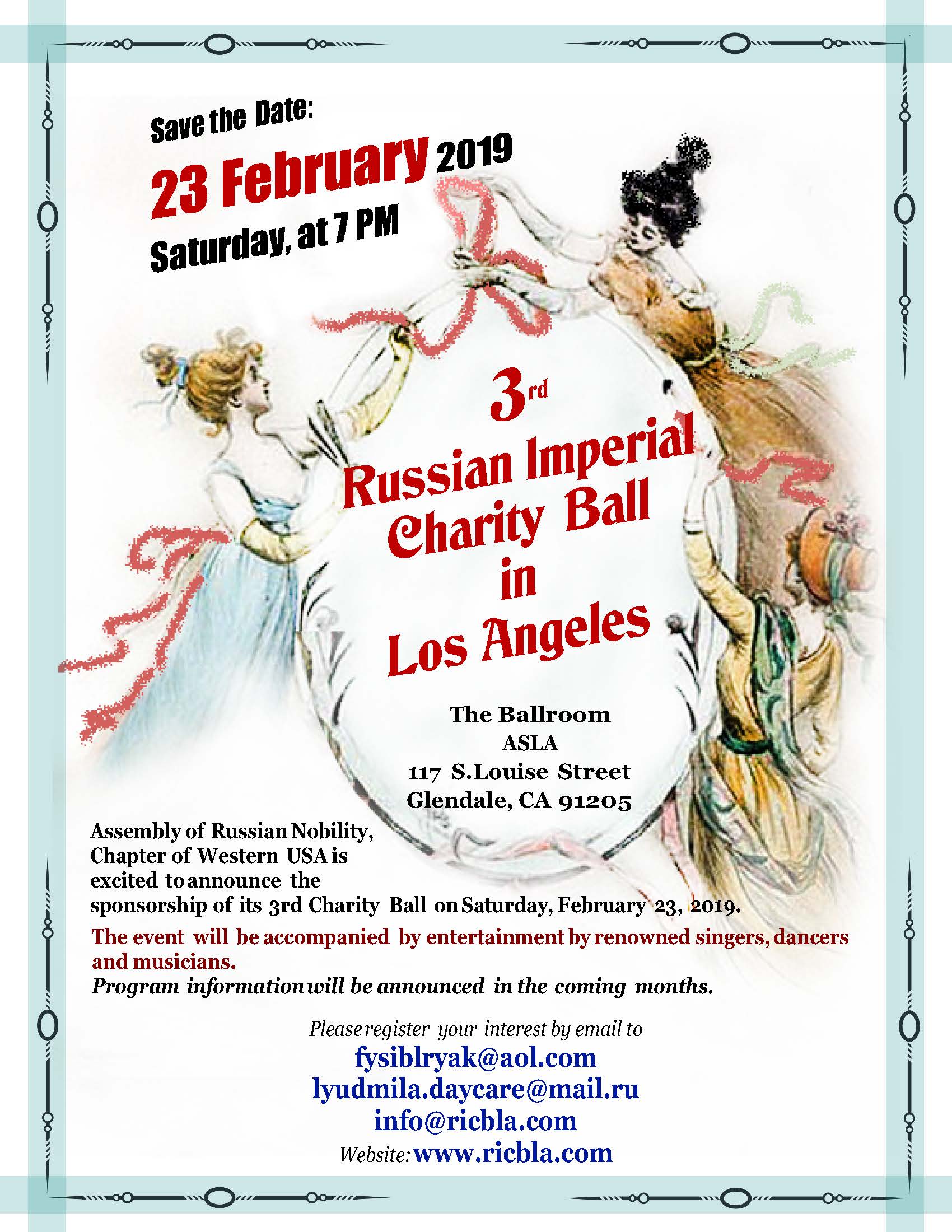 The Third Russian Imperial Charity Ball